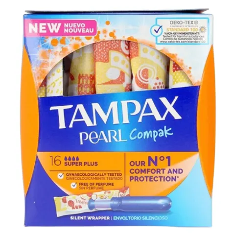 Tampax Pearl Compak Super Plus Tampons - 16 pcs – image 2