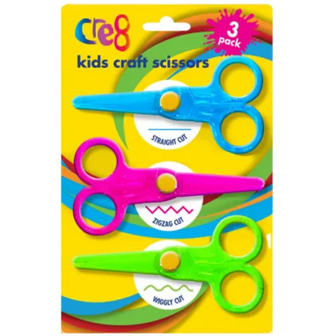 Cre8 Kids Craft Scissors – 3 Pcs – image 2