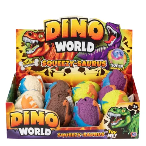 Dino World Squeezy Saurus Squishy Dinosaur Toy - Assorted – image 2