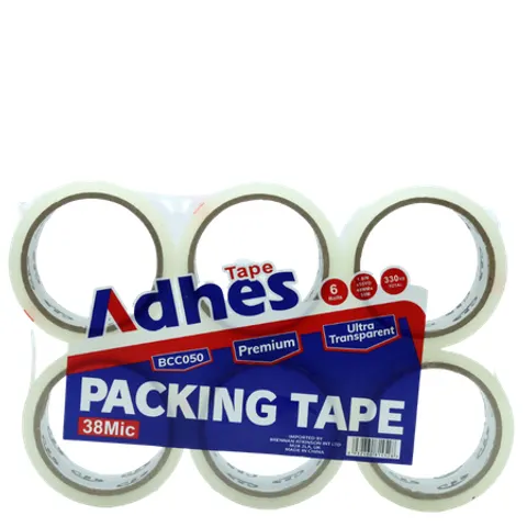 Adhes Clear Packing Tape – 6 Pcs – image 2