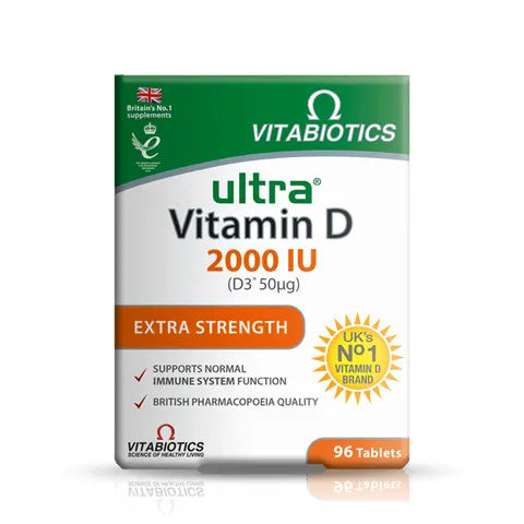 Vitabiotics Ultra Vitamin D3 2000IU 96 Tablets – image 2