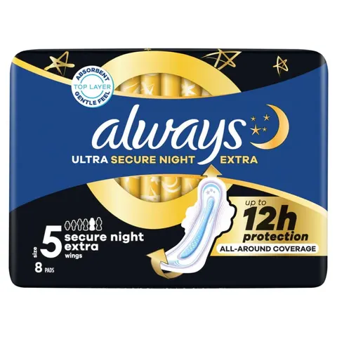 Always Ultra Size 5 Secure Night Extra - 8 pcs – image 3