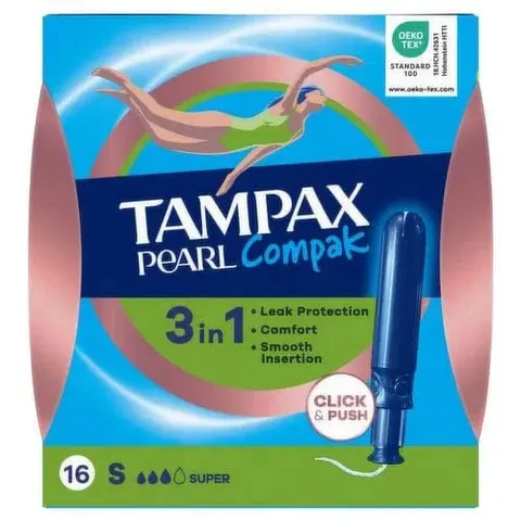 Tampax Pearl Compak Plus Tampons - 16 pcs – image 3