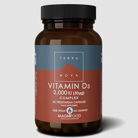 Terranova Vitamin D3 2000IU 50 Capsules – image 2
