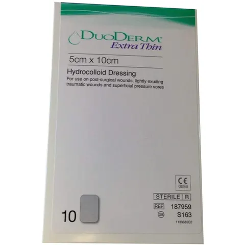 Duo-Derm Extra Thin Dressing - Rectangle 5cm x 10cm 10 Dressings – image 2