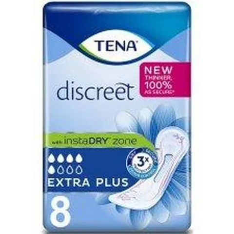 TENA Lady Extra Plus Pads, White, 8 Count – image 2