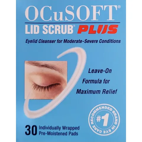 Ocusoft Plus Lid Scrub Blepharitis Wipes (30) – image 2