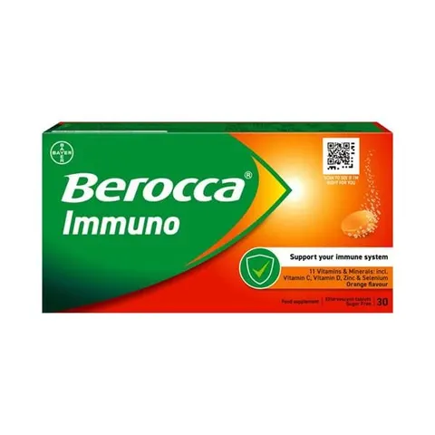 Berocca Immuno Effervescent Tablets 30 – image 2
