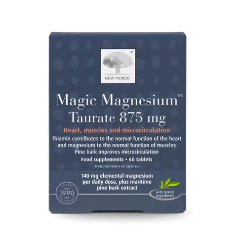Nordic Magic Magnesium Taurate 875mg. 60 tablets – image 2