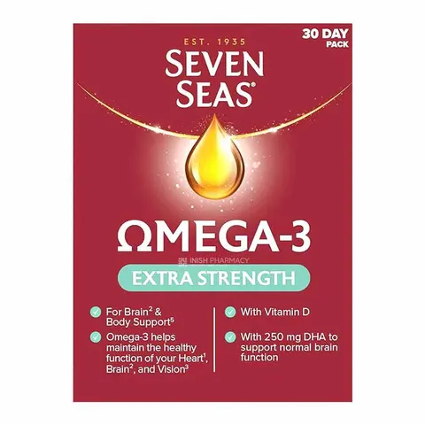Seven Seas Omega 3 Extra Strength 30 Capsules – image 2