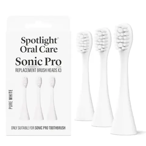 Spotlight Sonic Pro Toothbrush Replacement Heads x 3 - Pure White – image 2