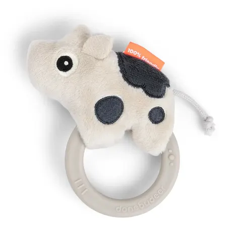 Done By Deer Sensory Rattle with Teether - Dotti Sand – Multicoloured – image 2