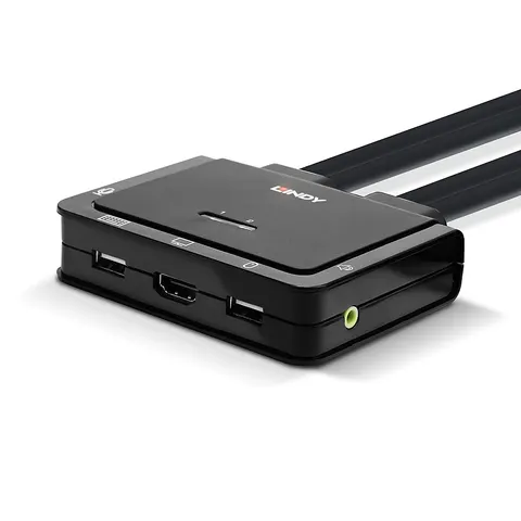 LINDY 42345 - 2-Port KVM Switch, HDMI – image 2