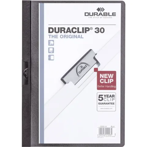 DURABLE Klemm-Mappe Duraclip Original 30 schwarz – Bild 2