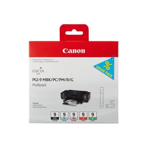 CANON PGI-9 MBK/PC/PM/R/G Multi Pack – Bild 3