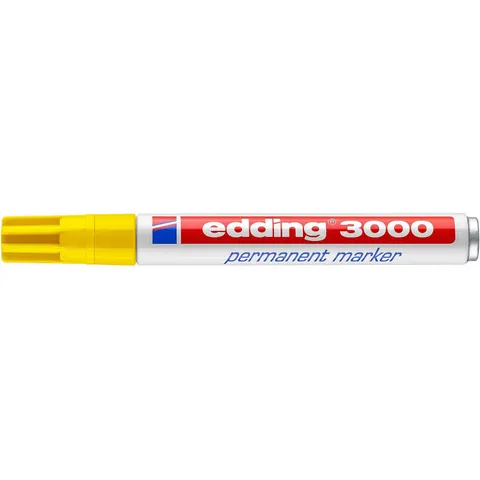 Edding Permanentmarker Nr.3000 gelb – Bild 2