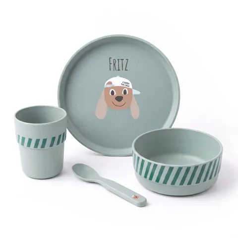 LÄSSIG Geschirr-Set "Hund" - mit Name – Bild 2