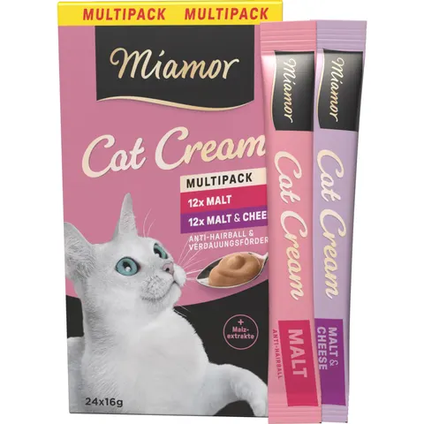 Miamor Cat Snack Creme de Malte e Malte e Queijo - Multibox - 24 x 16 g – imagen 2