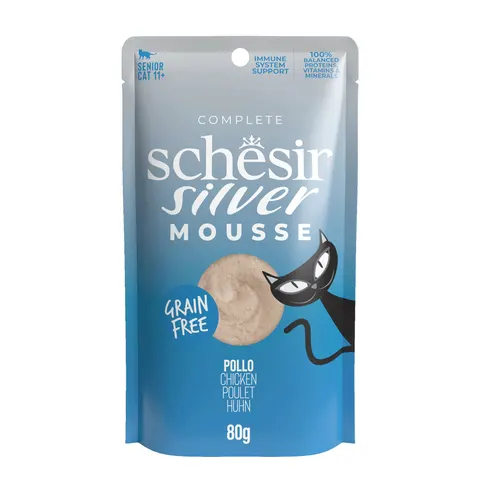 Schesir Silver Mousse 12 x 80 g - Frango – imagen 2