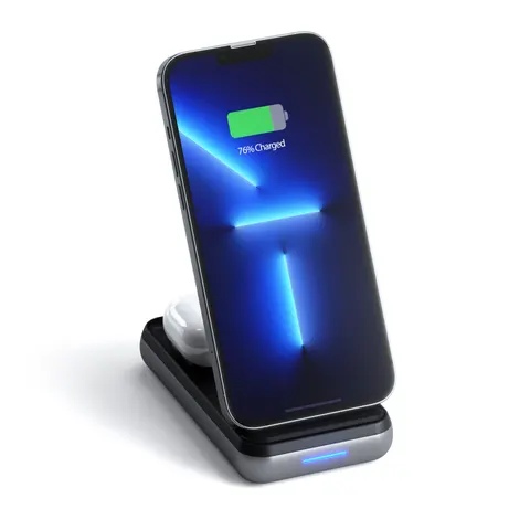 Satechi Duo Wireless Charger Stand – Schwarz – Bild 2