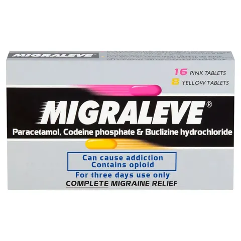 Migraleve Pink (Codeine/Paracetamol) - 24 Tablets – image 2