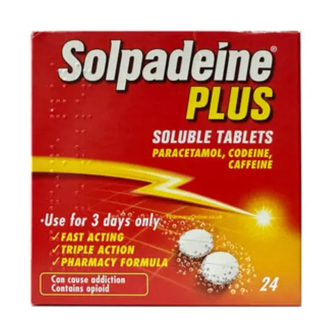 Solpadeine Plus (Codeine/Paracetamol) - 32 Soluble Tablets – image 2