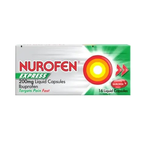 Nurofen Express 200mg Liquid Capsules - 16 Pack – image 2