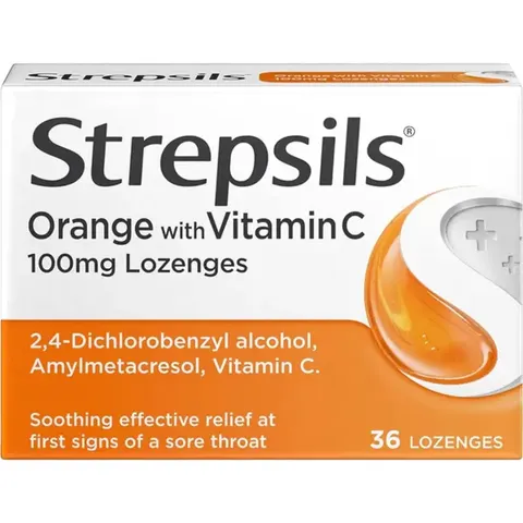 Strepsils Orange with Vitamin C Lozenges (36) – image 2