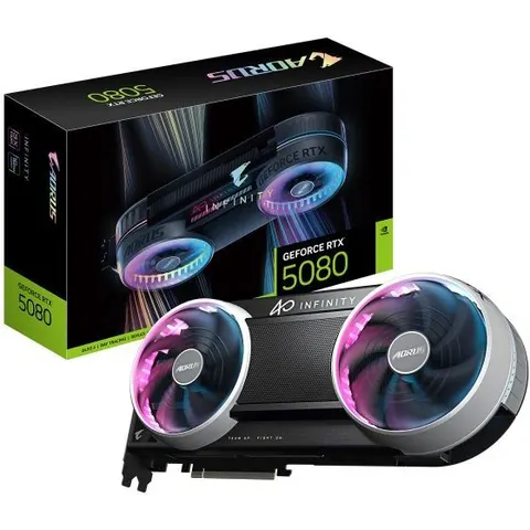 Gigabyte aorus geforce rtx 5080 infinity 16g – immagine 2
