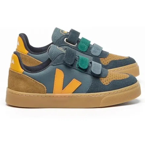 Veja Baskets Scratchs Small V-10 Cuir Bleu 25 – image 2