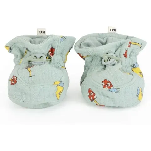 Bobo Choses Chaussons Champignons Coton Bio Vert d'eau 14/16 – image 2