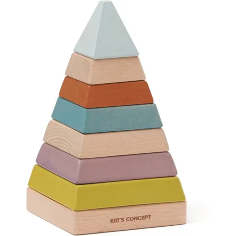 Kid's Concept Pyramide à empiler en bois Multicolore taille unique – image 2