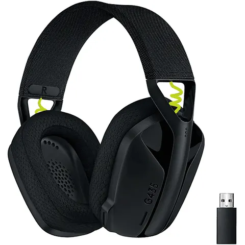 Logitech G435 WIRELESS CUFFIE GAMING, NERO – immagine 2