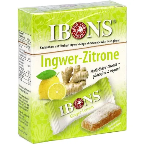 Ibons Ingwer Zitrone Box Kaubonbons – Bild 2