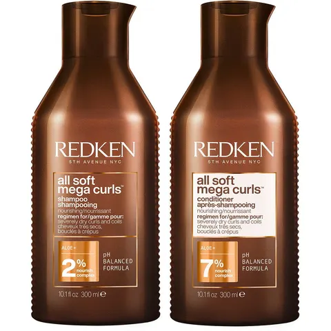 Redken all soft mega curls Set (Shampoo 300ml + Conditioner 300ml) – image 2