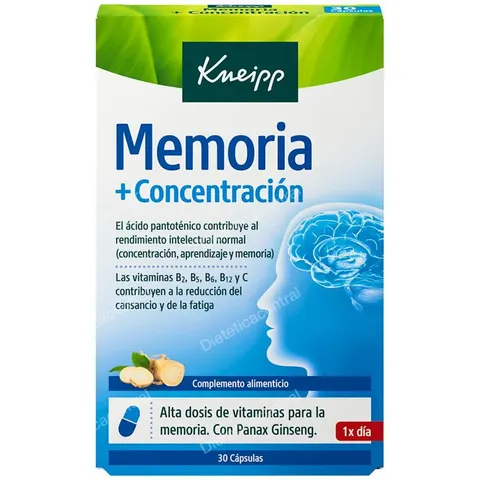 Kneipp memoria + concentracion 30cap. – imagen 3