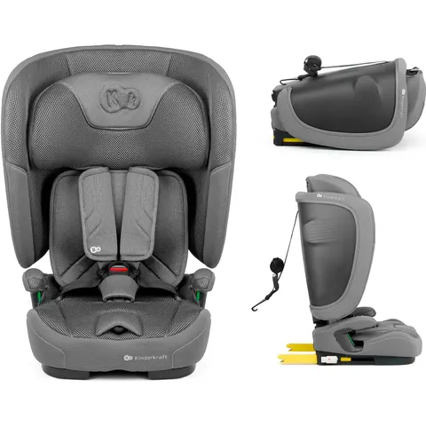 Kinderkraft Kindersitz FIX2GO – grau – Bild 2