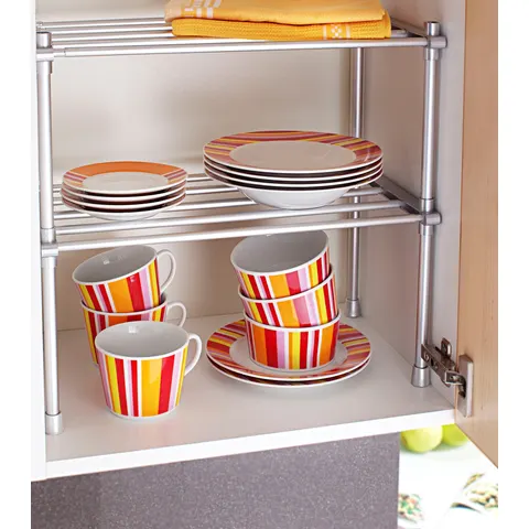 Flexibles Stapelregal – silber – Bild 2