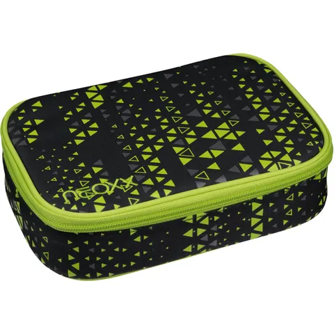 Schreibgeräteetui NEOXX "Schlamperbox, Dunk", Kinder, grün (code breaker), Polyester, Schreibgeräteetuis Schreibgeräteetui, teilweise aus recyceltem Material co – Bild 2