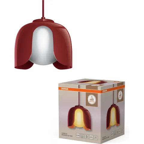 OSRAM DECOR Corolle Pendelleuchte E27 Rot – Bild 2