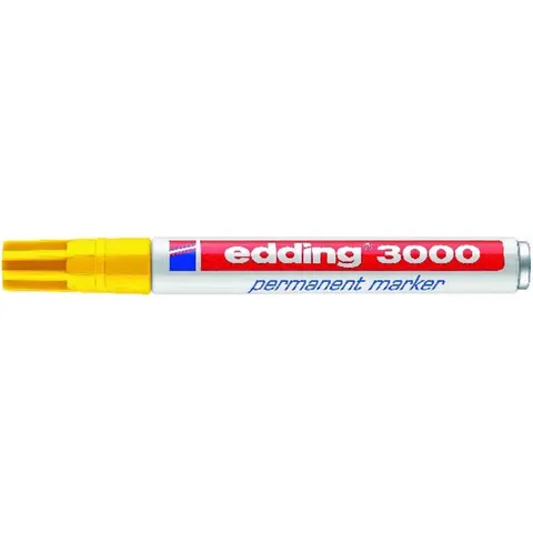 Edding Permanentmarker Nr.3000 gelb – Bild 3