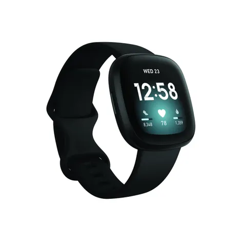 Versa 3 Black Smartwatch – Bild 2