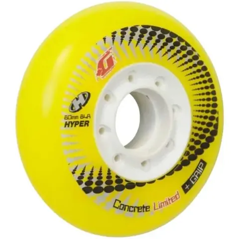 Inline Skate Wheels Hyper Concrete +G 4-Pack (Yellow - 84A) - Yellow – image 2