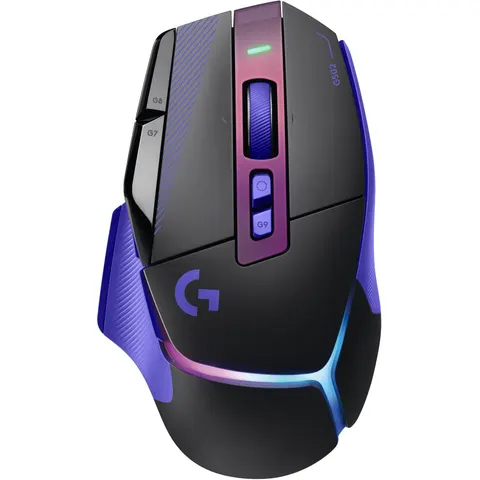 Logitech Mouse Gaming G502 X Plus-nero/lilla – immagine 2