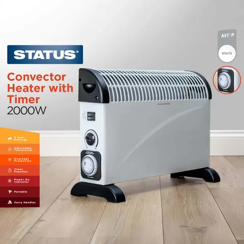 Status 2000W Convector Heater with Timer White – image 3