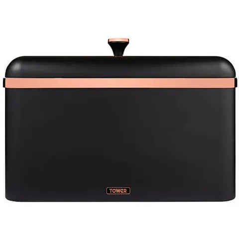 Tower Cavaletto Carbon Steel Bread Bin - Black – image 2