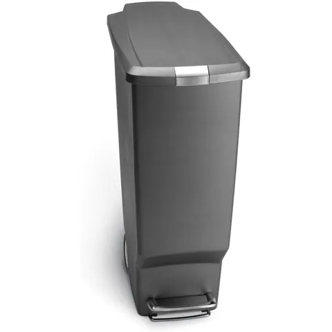 Simplehuman 40L Plastic Slim Pedal Bin Grey 40L – image 2