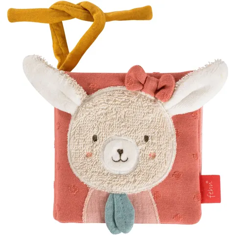 Fehn Stoffbuch Hase – rosa – Bild 2