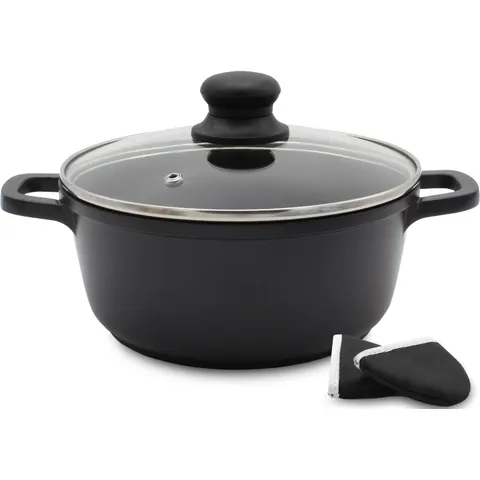 Aluguss Topf – schwarz – 045180 – Bild 2