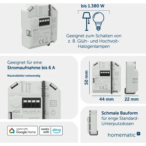 Homematic IP Schaltaktor HmIP-FS6 – Bild 2